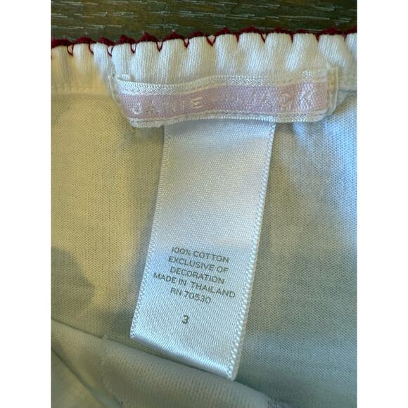 JANIE and JACK Reindeer Shirt Top Youth Girls size 3 RL Christmas Holidays Retro - Picture 4 of 6